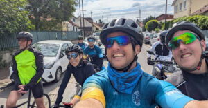 triathlètes de charenton triathlon lors d'une sortie longue vélo
